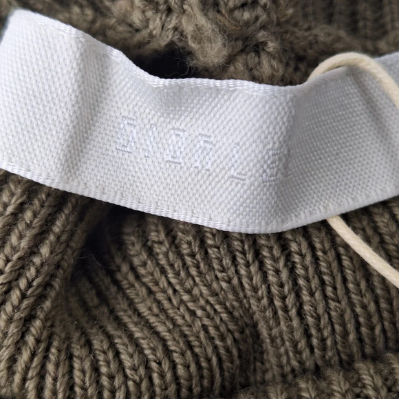 NWT Dion Lee Size XS/2 Warm Khaki Cable Cut-Out Back Tie Turtleneck Sweater - Picture 12 of 16